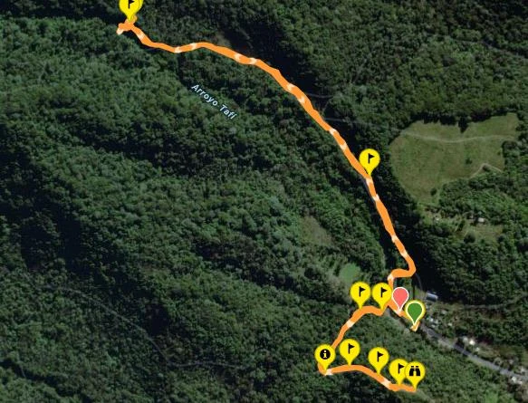 Plano de Cerro La Cruz y Monumento a Nina Velárdez